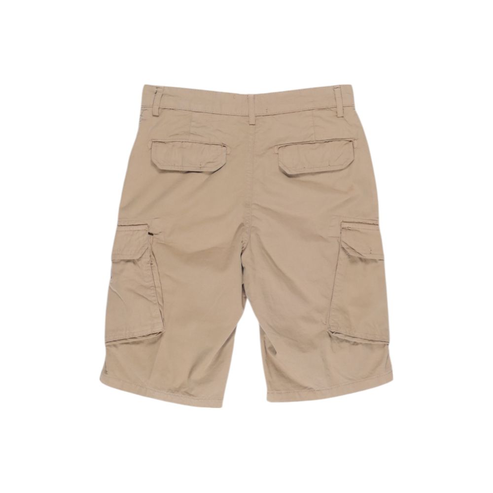 Beige cotton shorts
