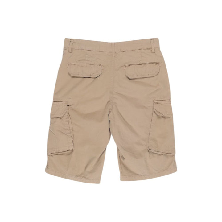Beige cotton shorts