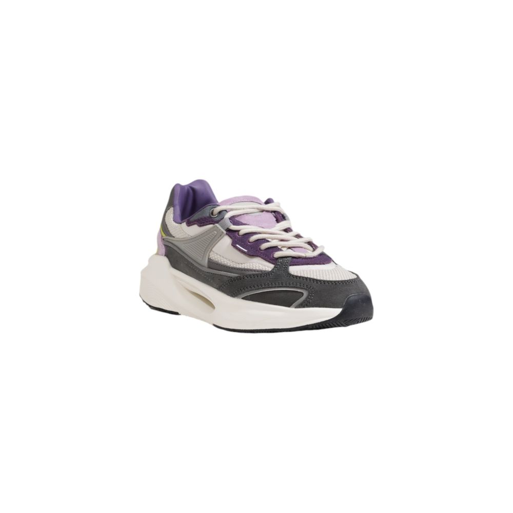 Grey fabric sneakers