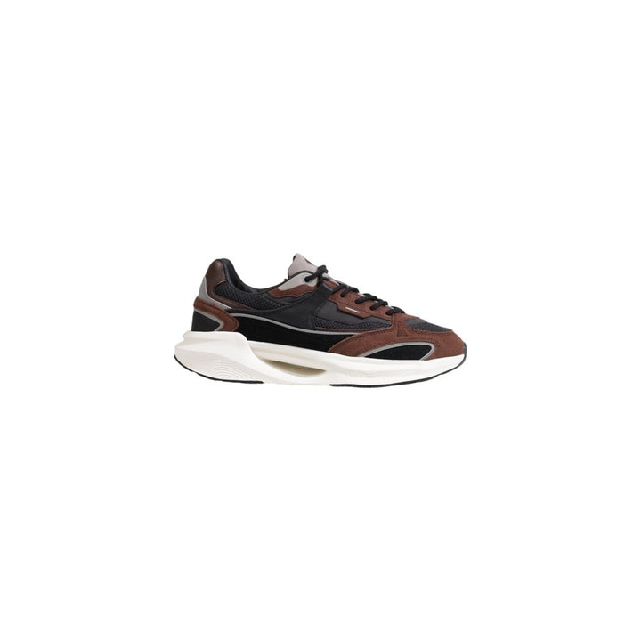 Grauer Stoff Sneaker