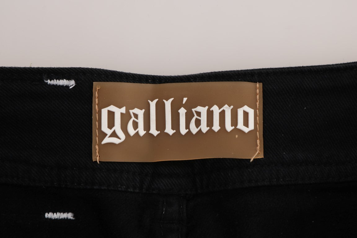 Graue Baumwoll-Stretch-Jeans mit normaler Passform