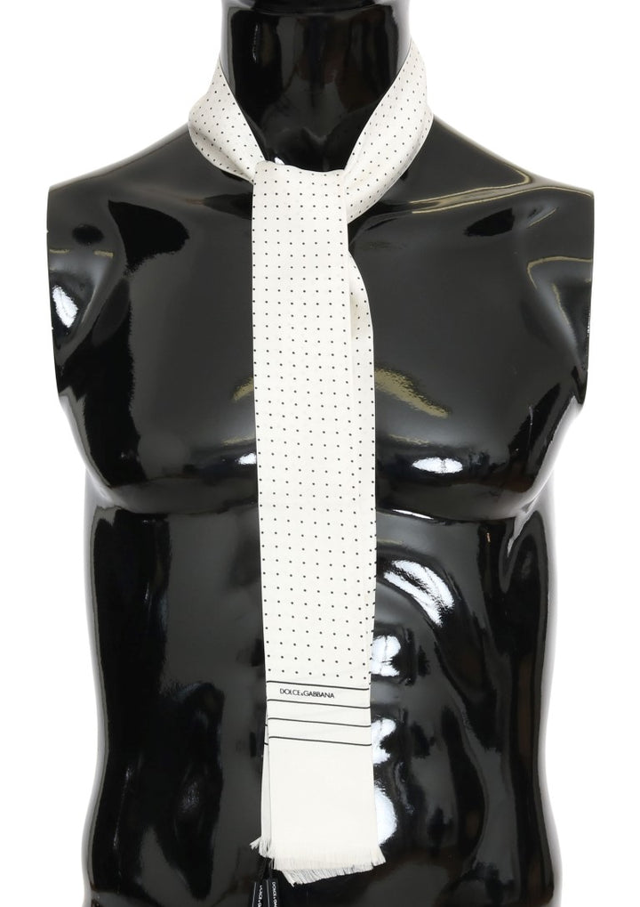 Eleganter Seidenschal mit Polka Dot für Männer