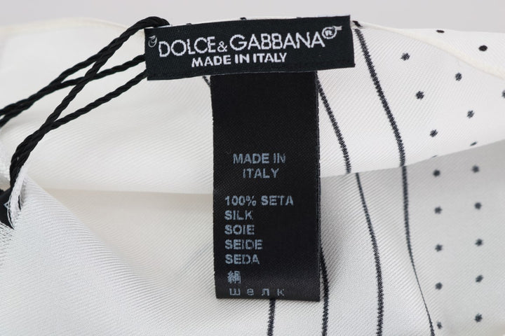Eleganter Seidenschal mit Polka Dot für Männer