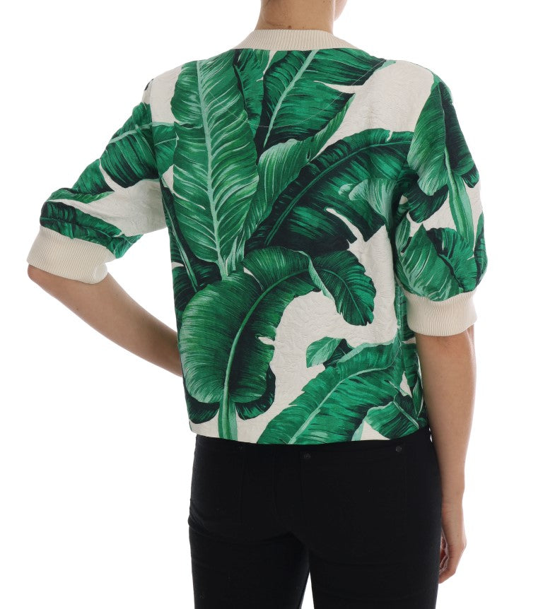 Tropical Sequin Sweater - Lush Greenery Edition