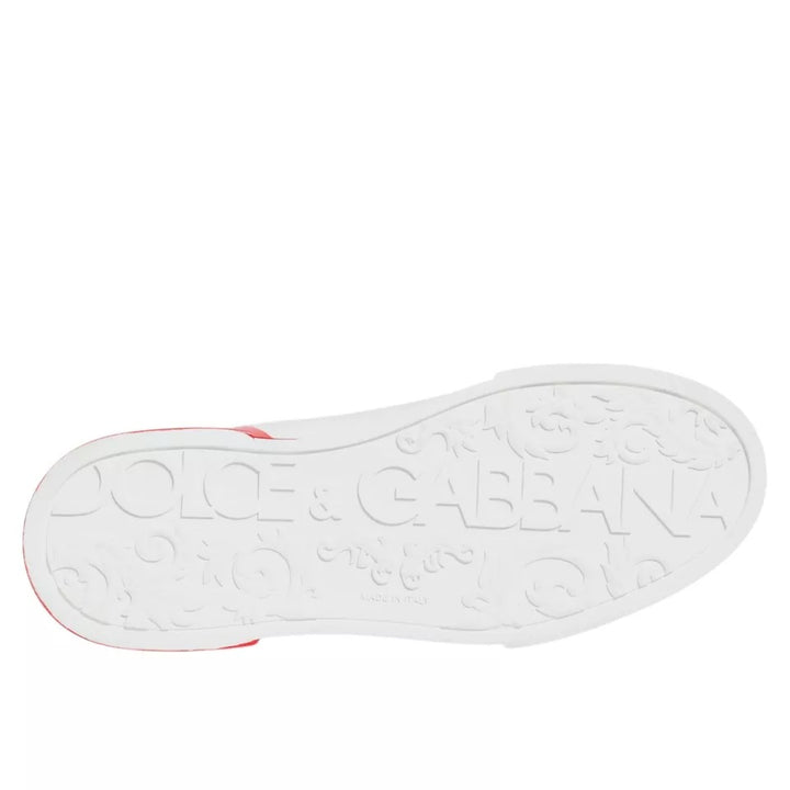 Weiß Rot Portofino Low Top Turnschuhe Schuhe