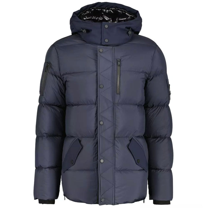 Blue nylon jacket