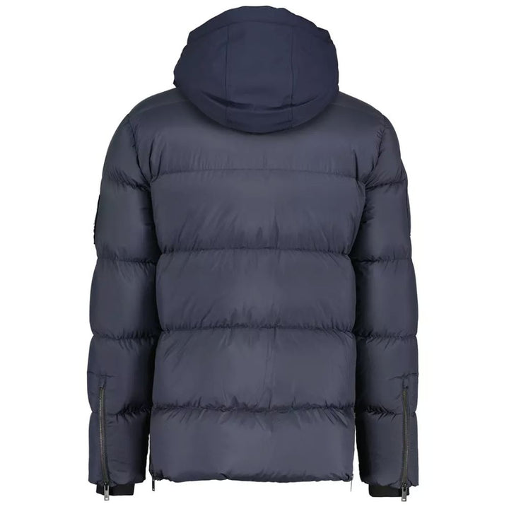 Blue nylon jacket