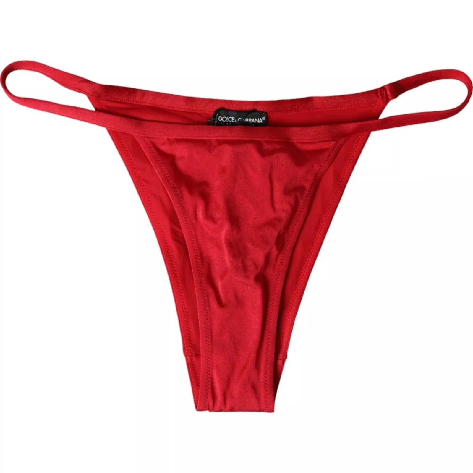 Red Nylon Stretch Swimwear Swimsuit Bottom Bikini