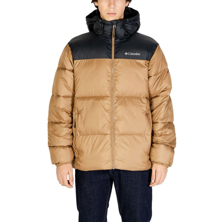 Columbia Beigefarbene Nylonjacke