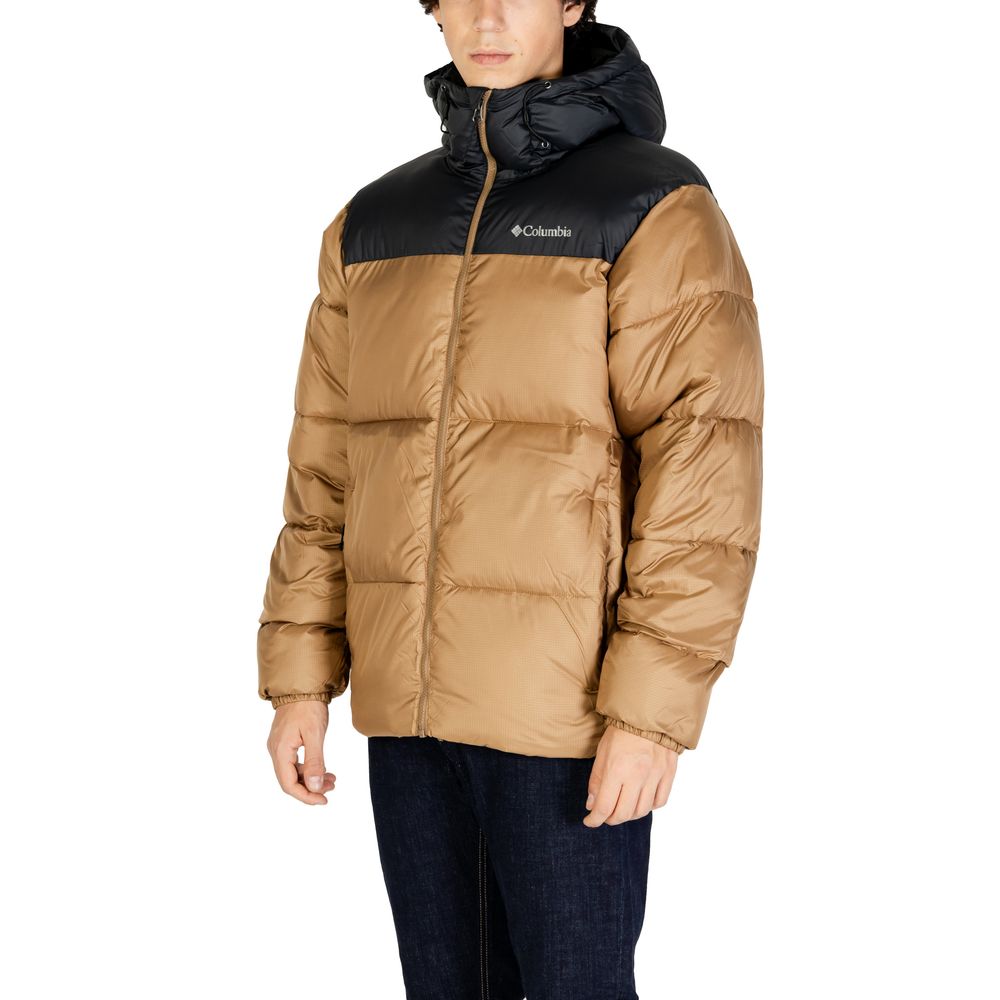 Columbia Beigefarbene Nylonjacke