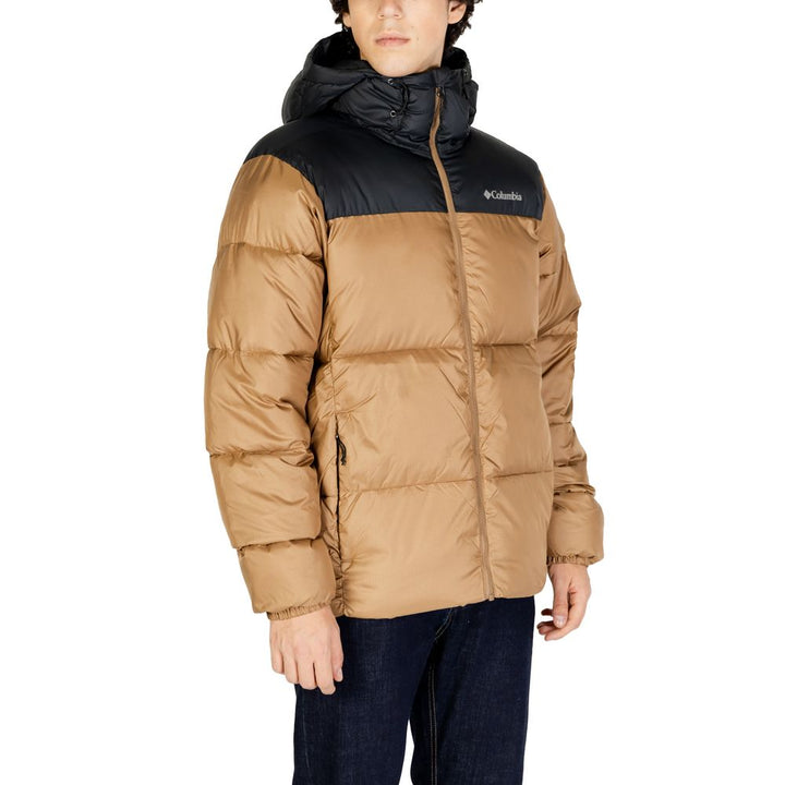 Columbia Beigefarbene Nylonjacke