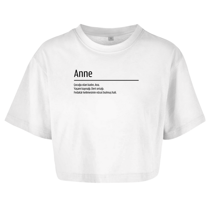 Damen Oversize Crop Top - anne