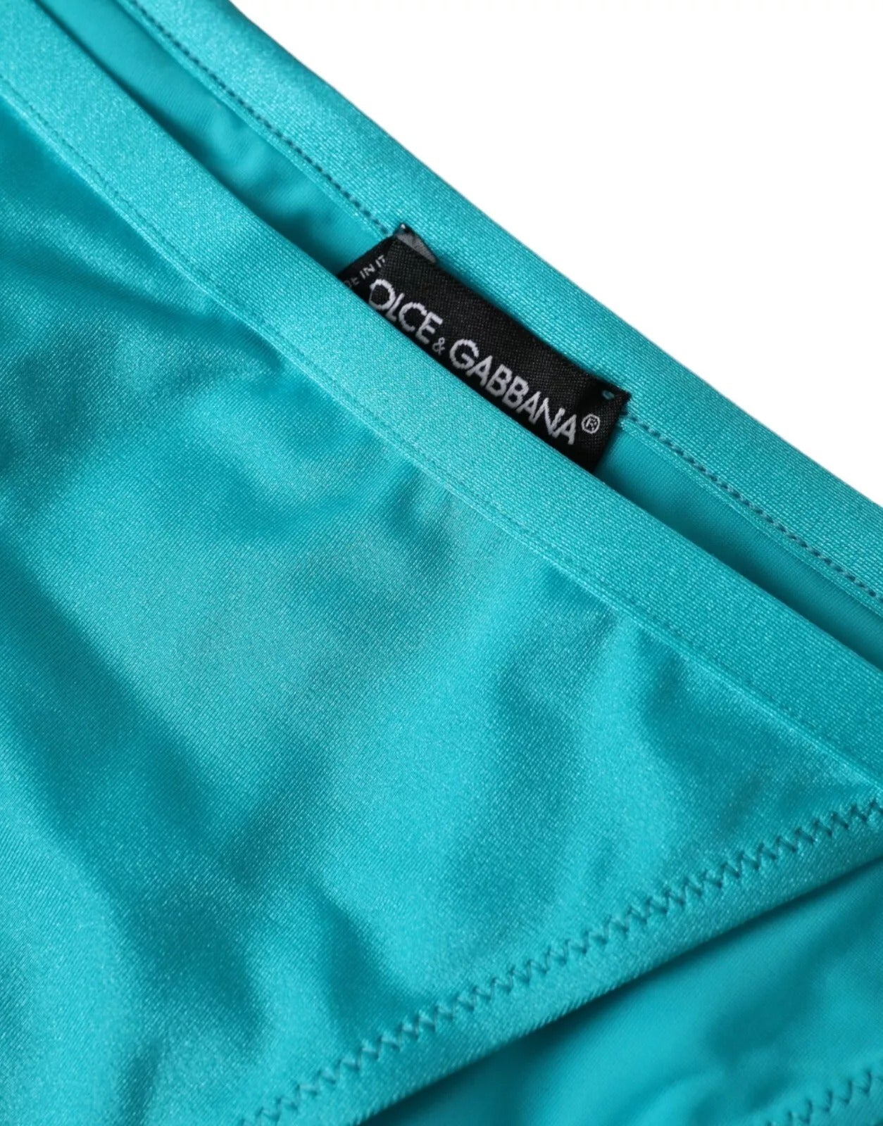 Blue Green Nylon Swimwear Swimsuit Bottom Bikini