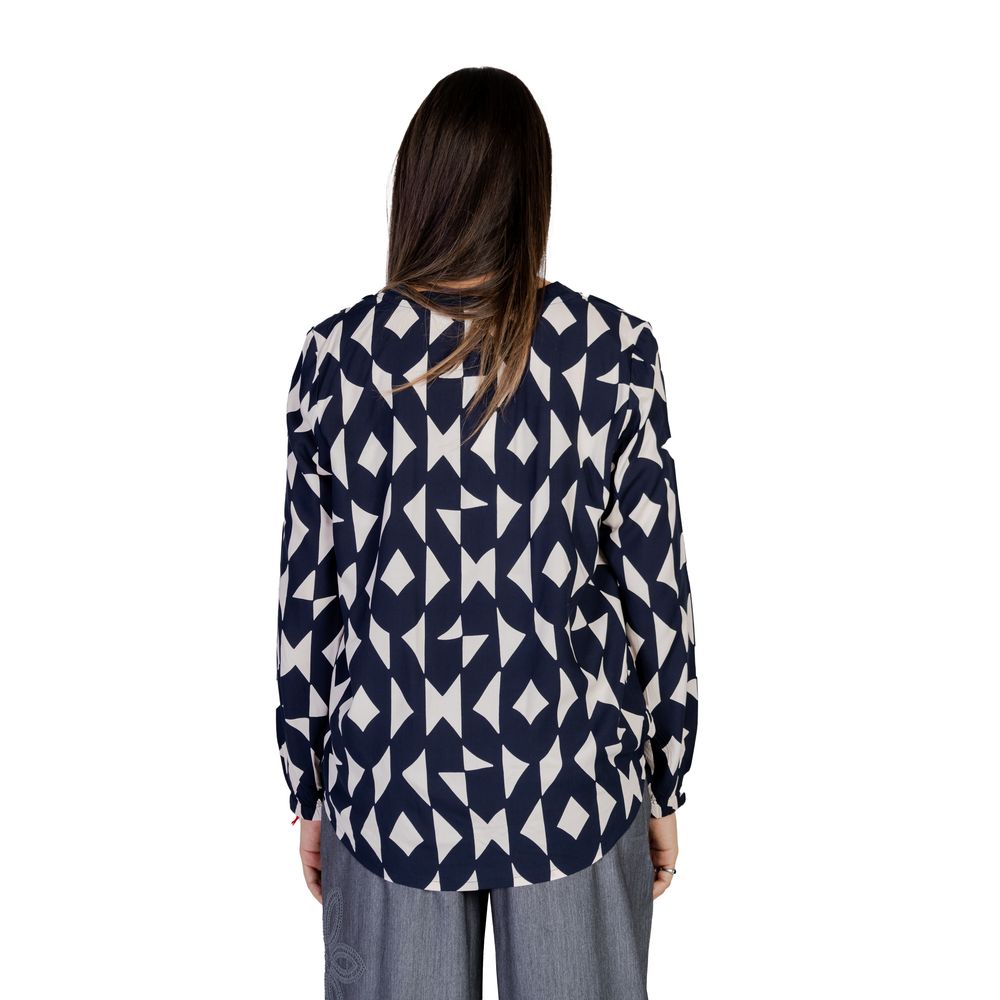 Blue viscose shirt