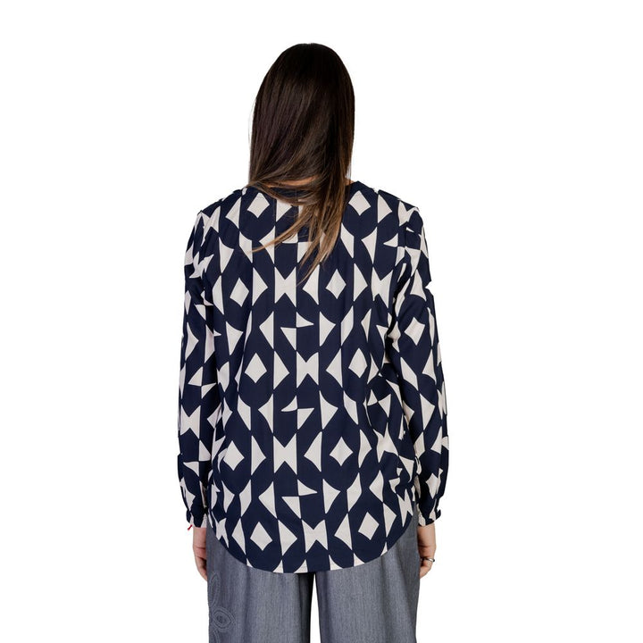 Blue viscose shirt