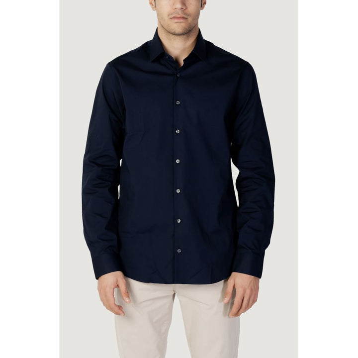 Blue cotton shirt