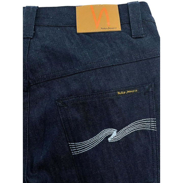 Blue cotton men's jeans