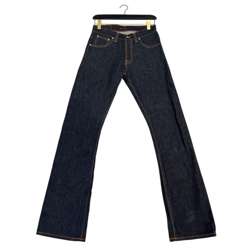 Blue cotton men's jeans