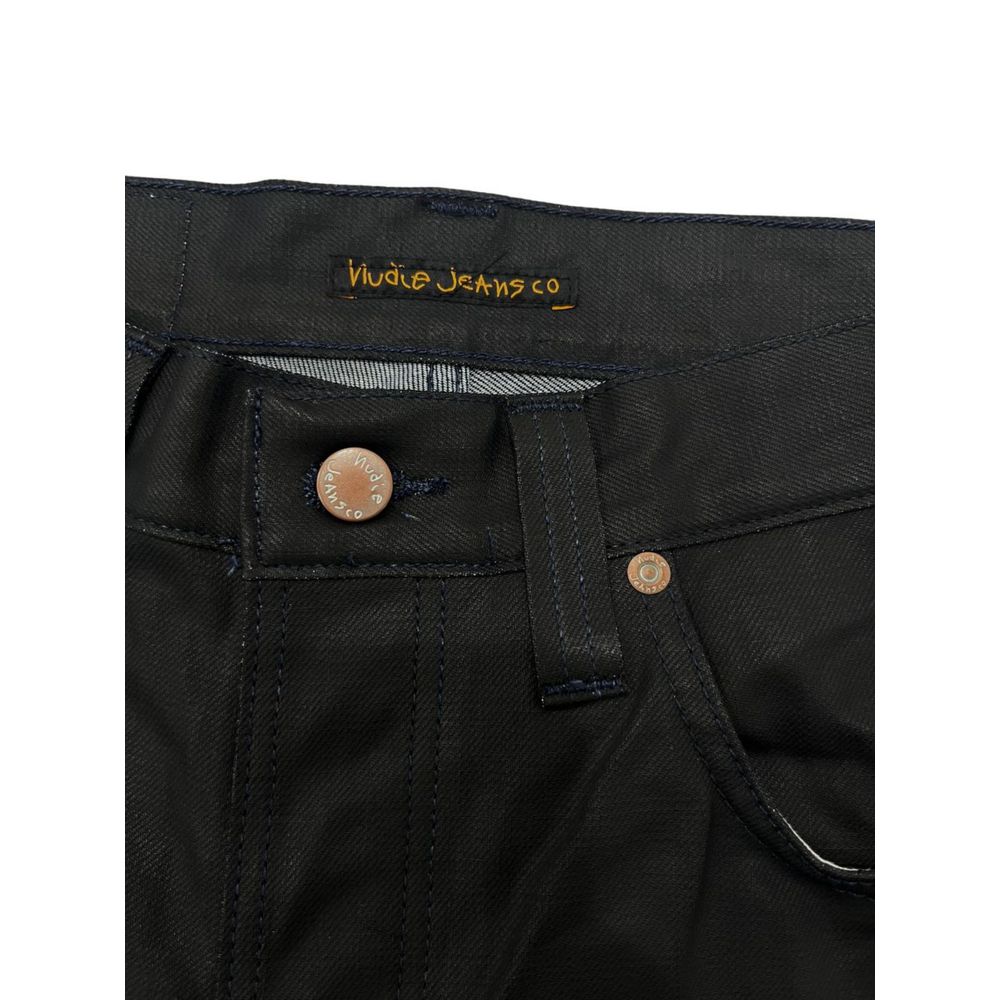 Schwarze Baumwoll-Jeans aus Denim