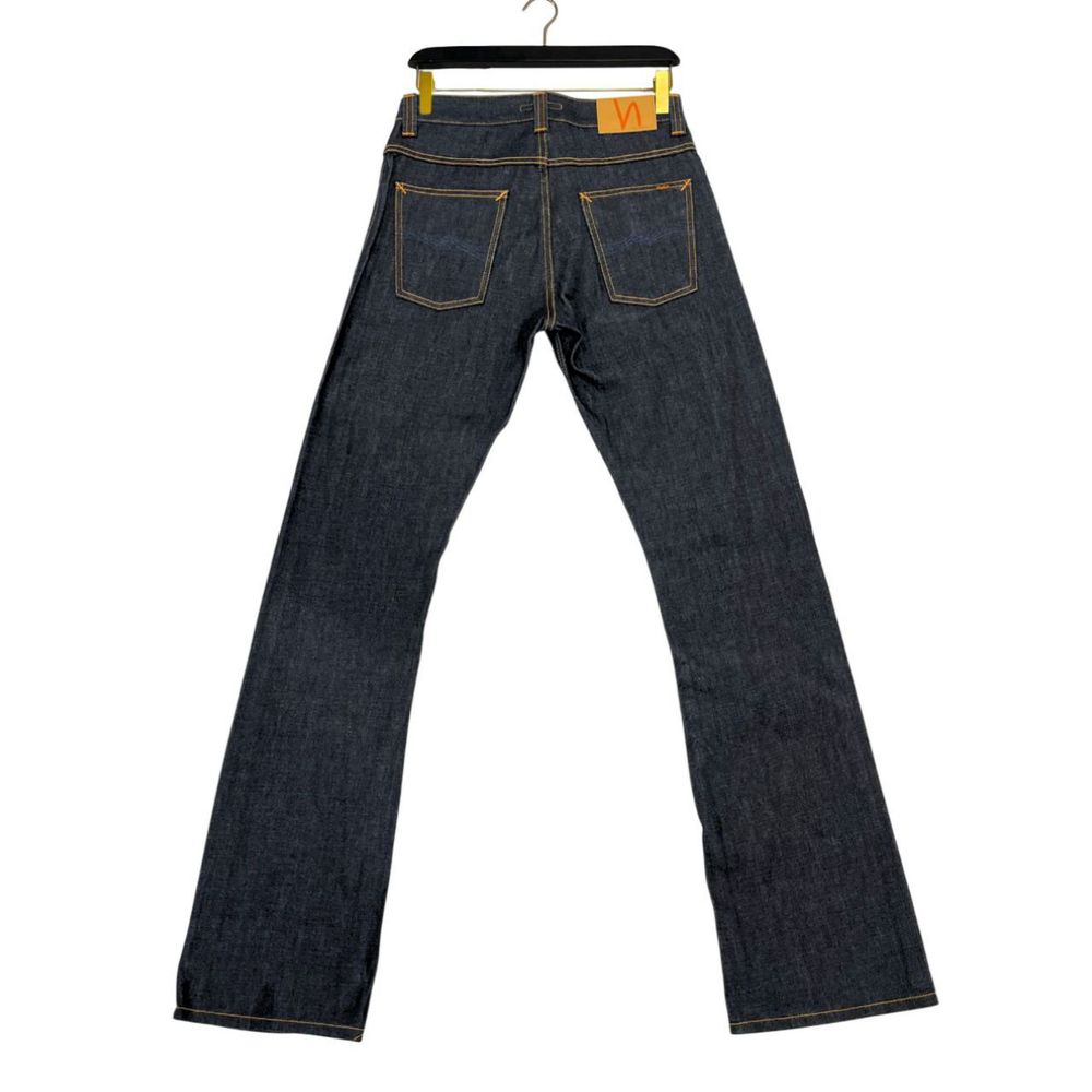 Blue cotton men's jeans