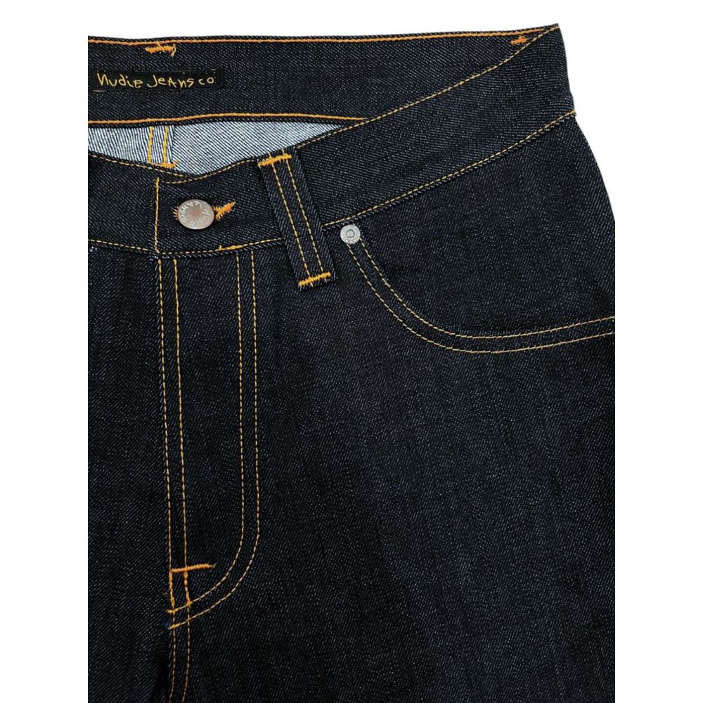 Blue cotton men's jeans