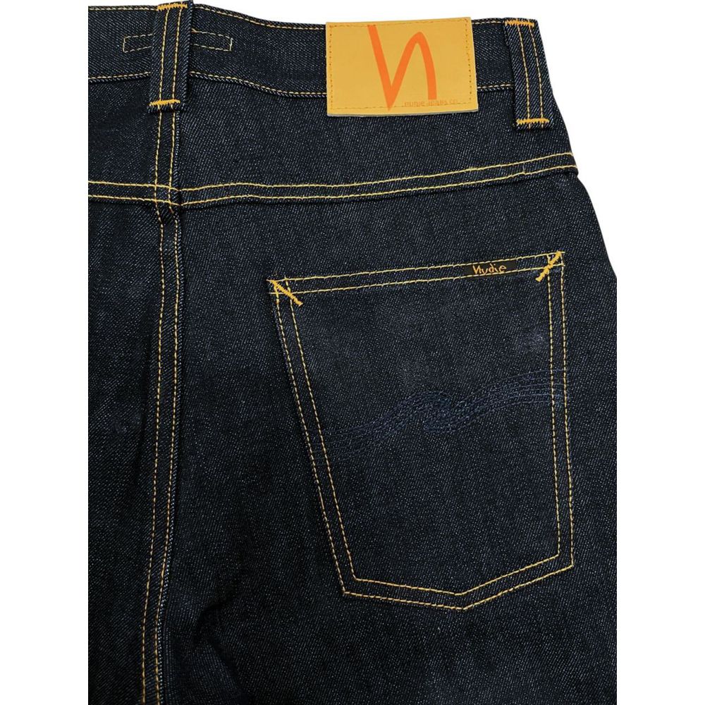 Blue cotton men's jeans