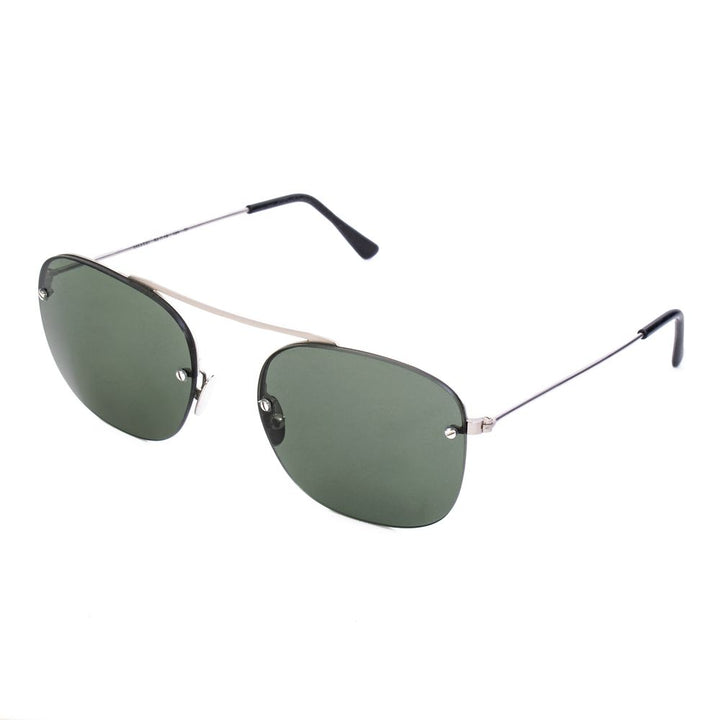 Schwarze Metall-Sonnenbrille