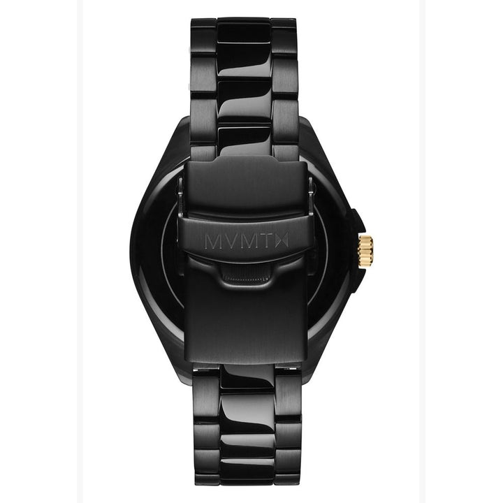 Schwarze Uhr aus Edelstahl
