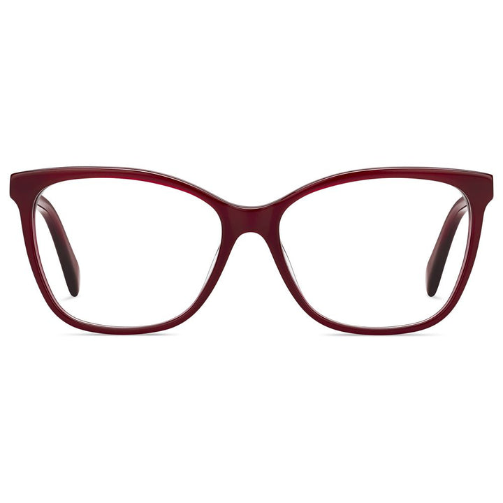 Pierre Cardin Burgunderfarbene Acetat-Rahmen