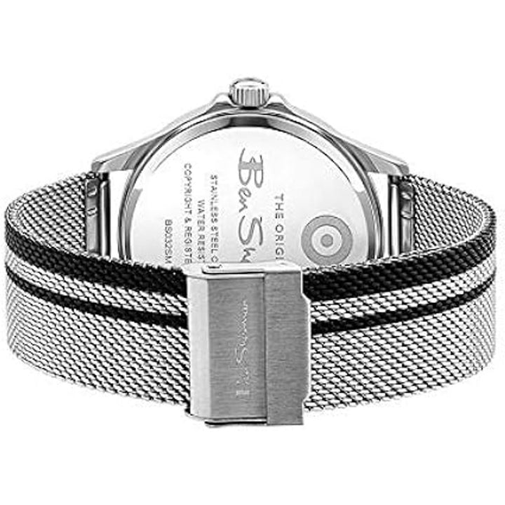 Grey stainless steel watch