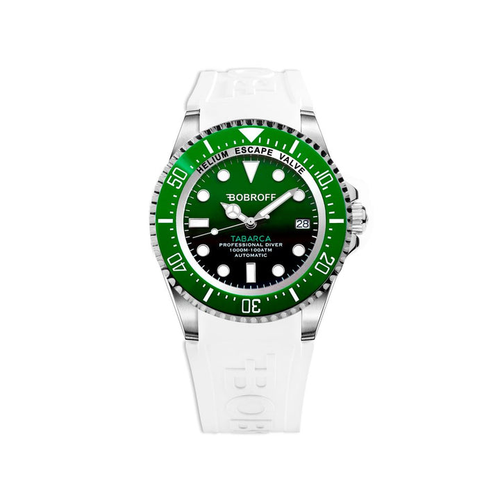 Weiße Gummiuhr