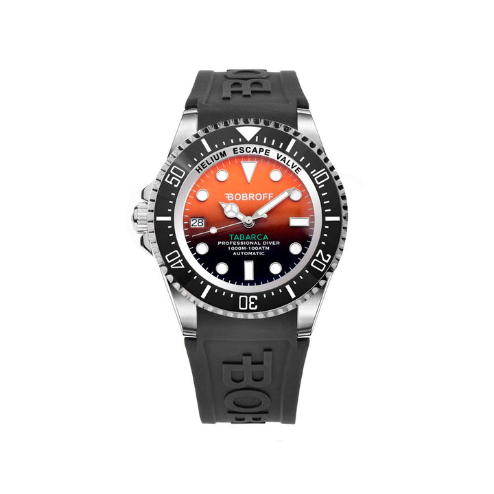 Schwarze Gummiuhr