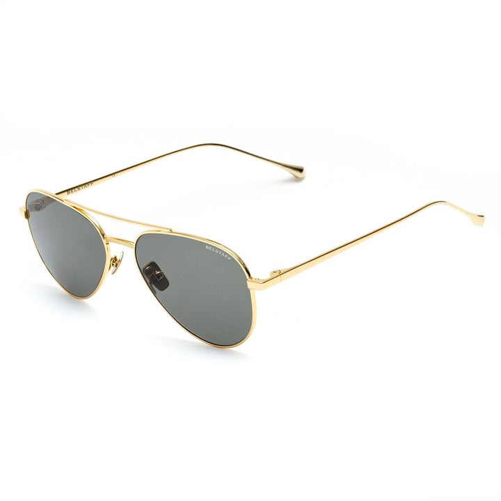 Belstaff Braune Edelstahl-Sonnenbrille