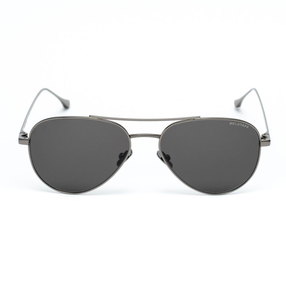 Belstaff Graue Edelstahl-Sonnenbrille