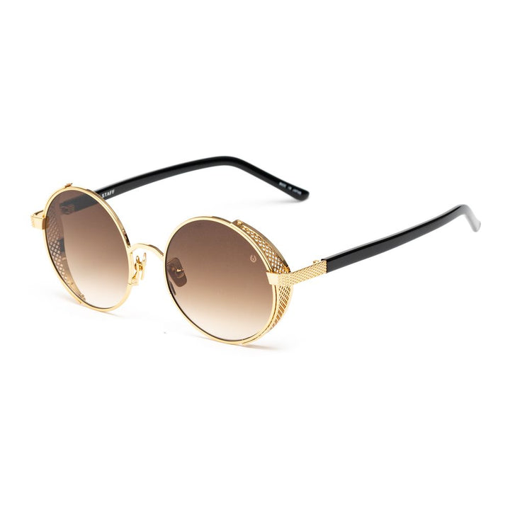 Belstaff Goldfarbene Acetat-Sonnenbrille