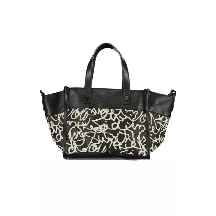 Desigual Schwarze Polyester Handtasche