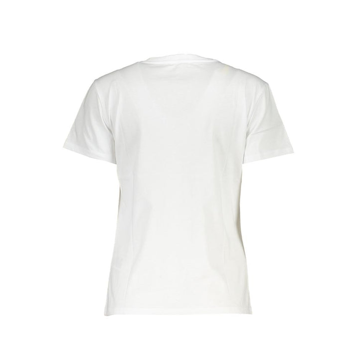 Patrizia Pepe Elegantes Kurzarm-T-Shirt mit Rundhalsausschnitt und Logo