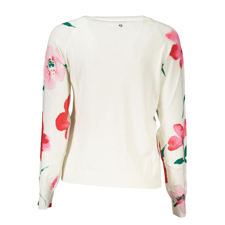 Desigual Eleganter Pullover mit Rundhalsausschnitt und kontrastierenden Details