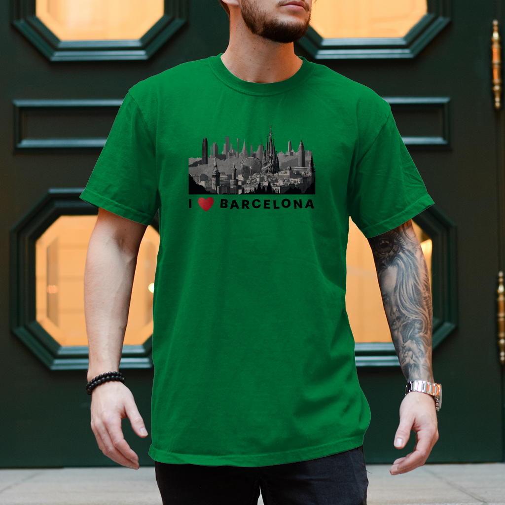 Herren T-Shirt Barcelona