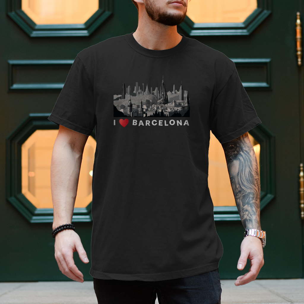 Herren T-Shirt Barcelona