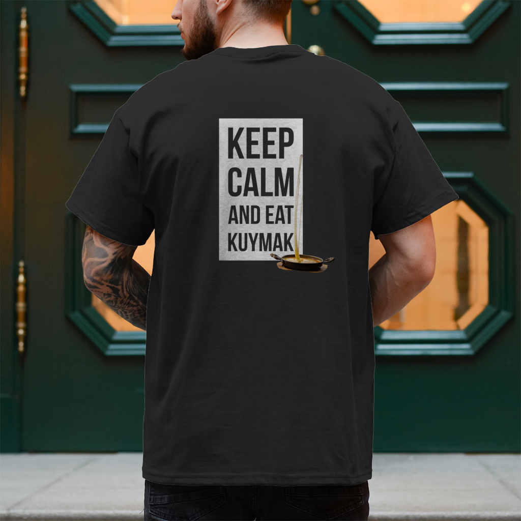 Herren T-Shirt Keep Calm Kuymak hinten