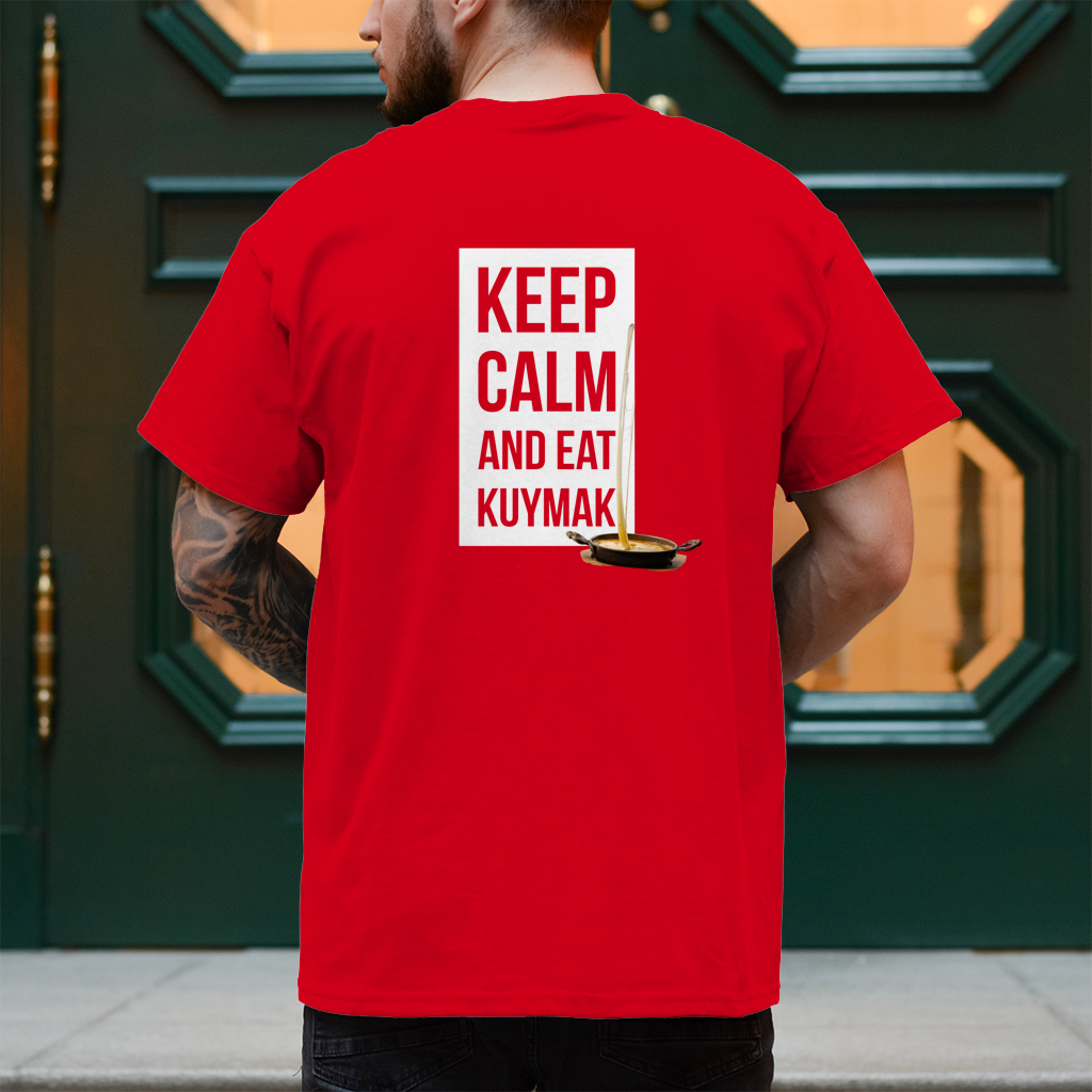 Herren T-Shirt Keep Calm Kuymak hinten