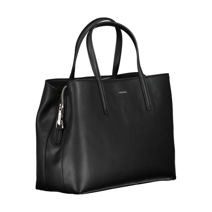 Calvin Klein Schwarze Polyester Handtasche