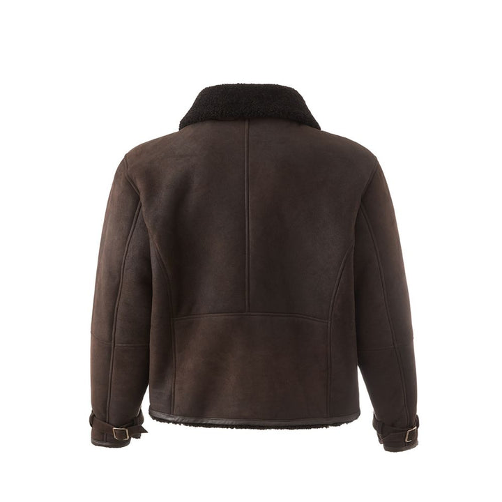 Elegante Montone Lederjacke Braun