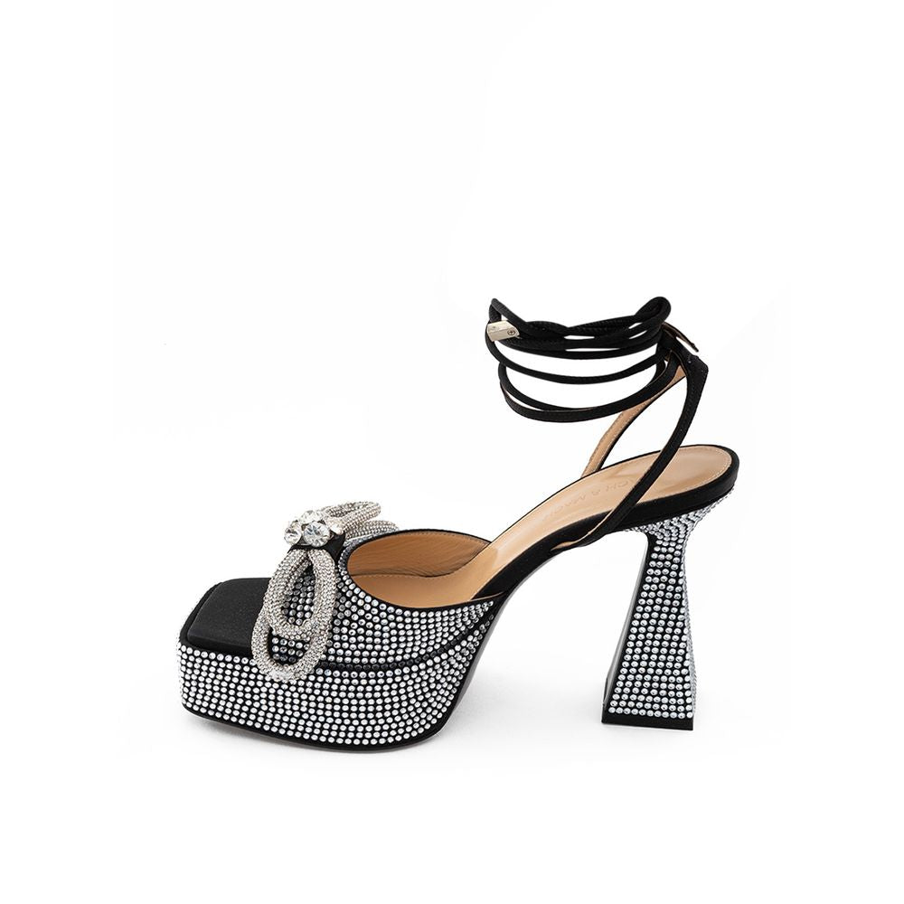 Chic black leather platforms for sophisticated style