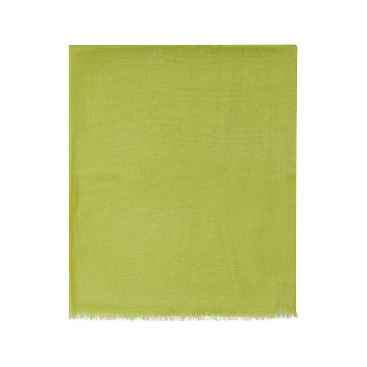 Green cashmere scarf