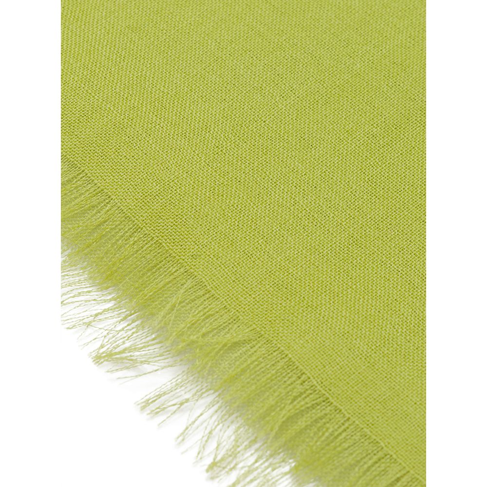 Green cashmere scarf