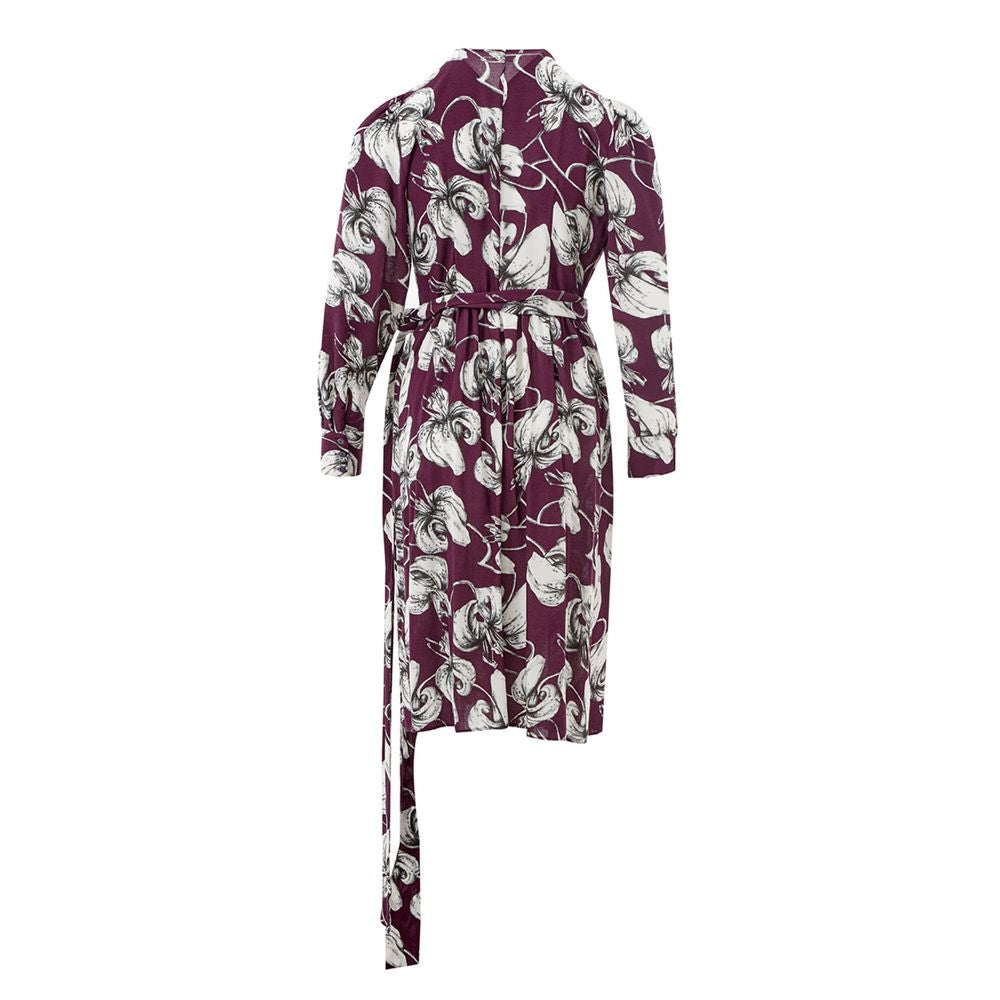 Elegant purple viscose dress
