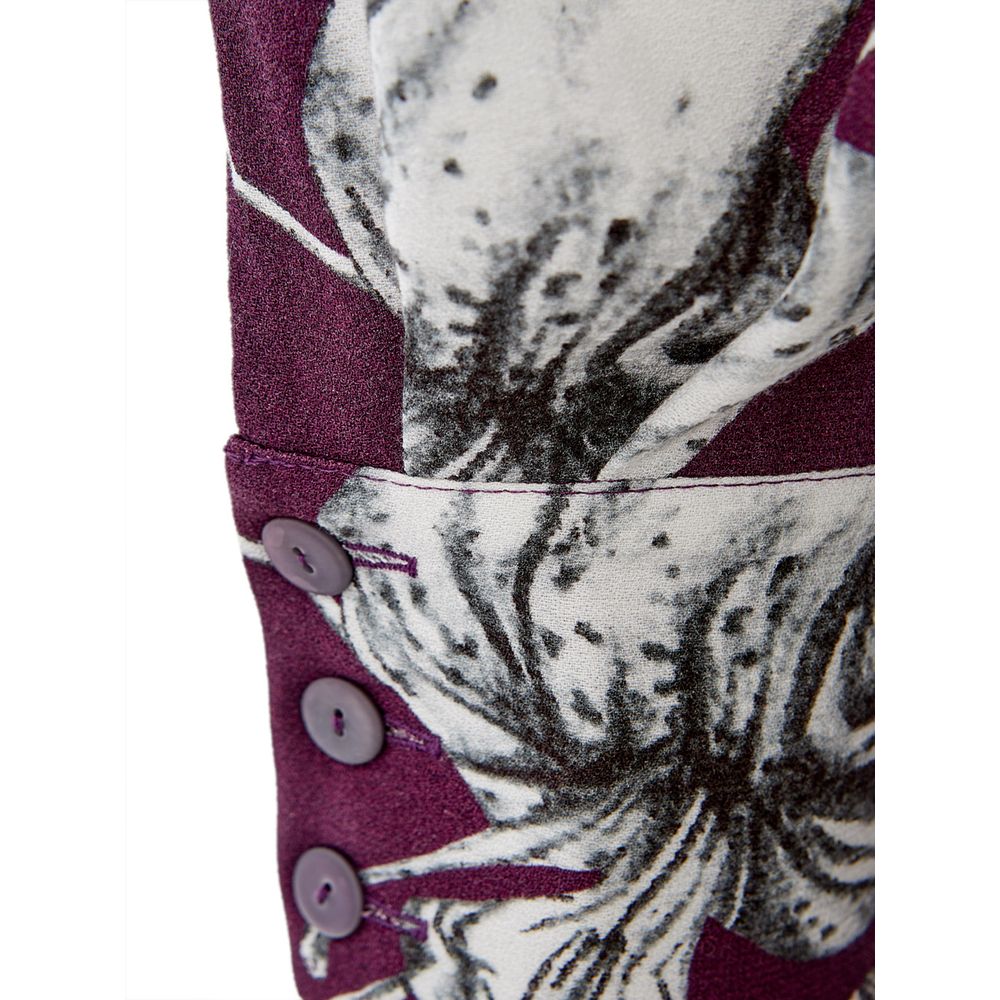 Elegant purple viscose dress
