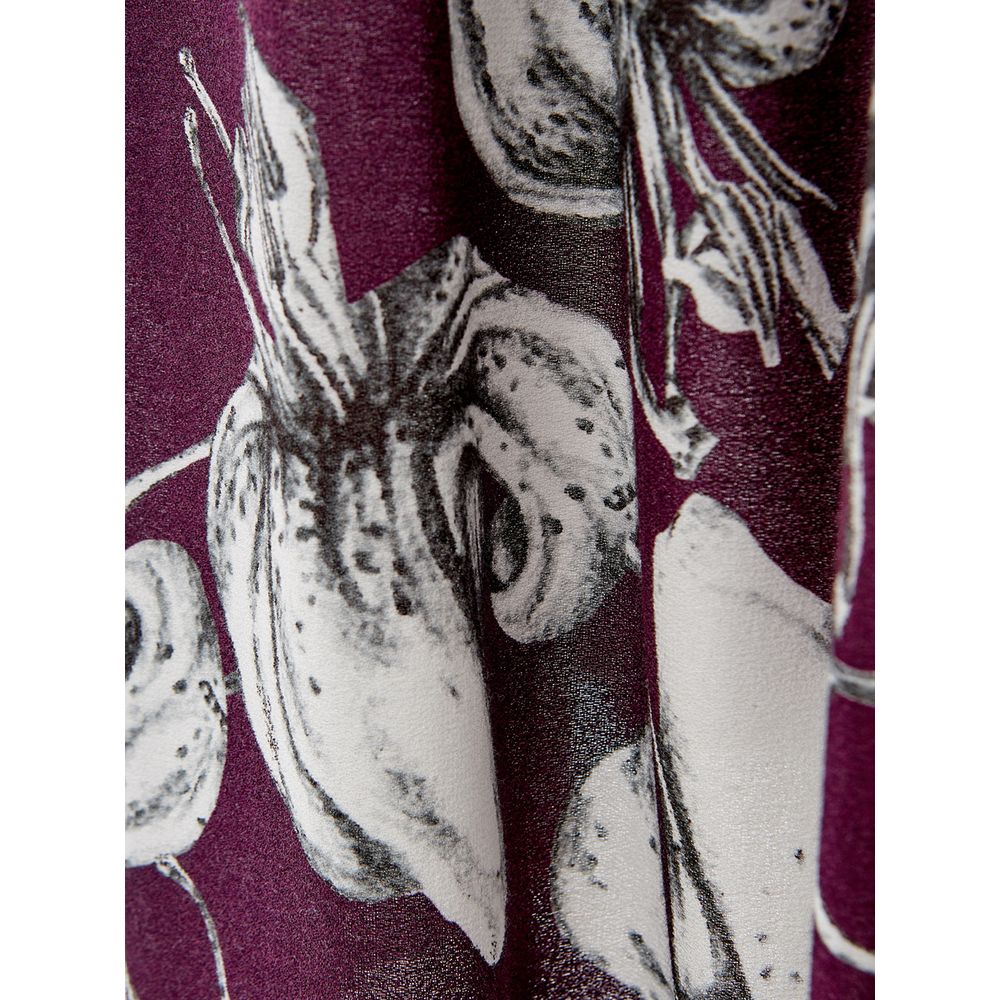 Elegant purple viscose dress